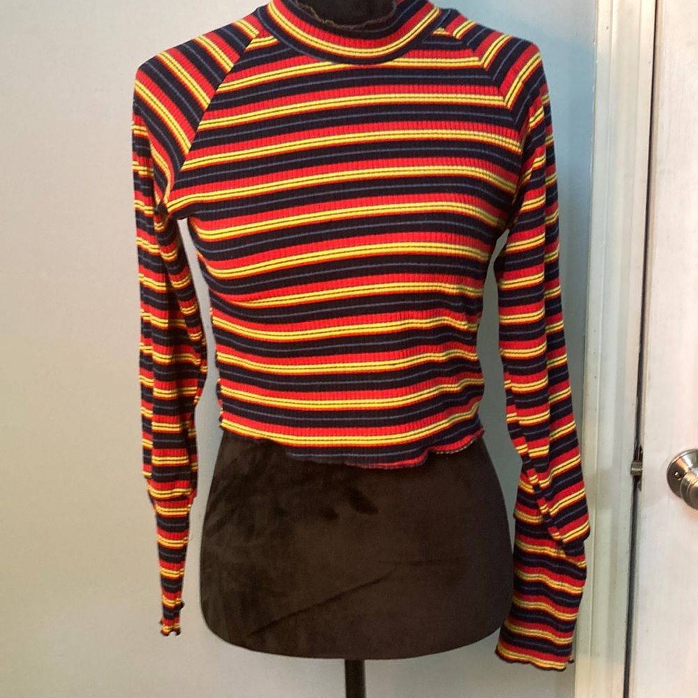 Striped crop top